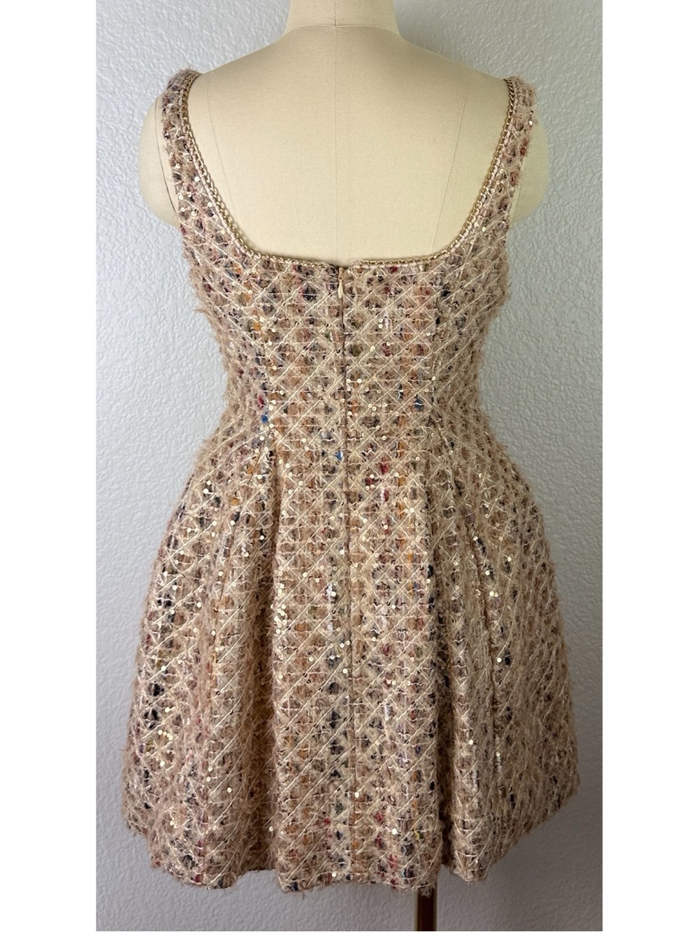 Anthropologie NWT Maeve Tweed Fit & Flare Mini Dress Special Occassion size 6 - Picture 10 of 16